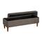 Hello Honey® Atley Ash Gray Vegan Leather Upholstered Storage Bench